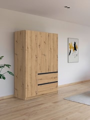 Rauch Natural Fosta Wood Semi Fitted Triple Wardrobe - Image 1 of 4