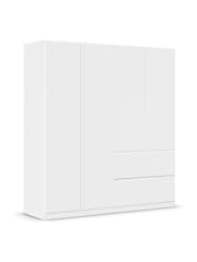 Rauch White Fosta Wood Semi Fitted 4 Door Wardrobe - Image 3 of 5