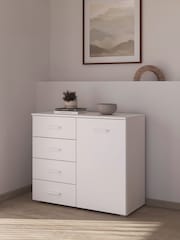 Rauch White Laika Chest of 4 Drawer Drawers - Image 1 of 3