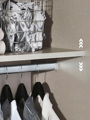 Rauch White Laika Wood Semi Fitted Triple, 2 Drawers Wardrobe - Image 5 of 5