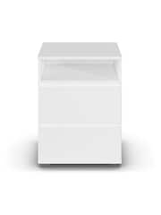 Rauch White Joelle 2 Drawer Bedside Table - Image 2 of 5