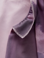 Pink/Violett - Plissiertes Midikleid aus Netzstoff mit V-Ausschnitt und Print für besondere Anlässe - Bild 8 von 9