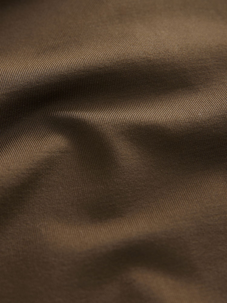 Green Khaki Polyamide Soft Touch Sleeveless Scoop Neck Midi Dress - Image 7 of 7