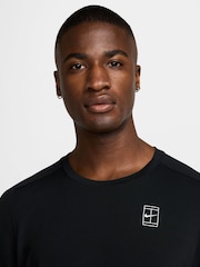 Nike Black Court Advantage Dri-FIT Tennis Top - Image 3 of 6