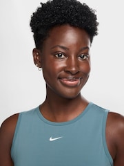 Nike Smokey Blue Pro Dri-FIT Cropped Tank Top - Image 3 of 3