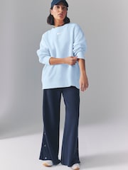 Nike Light Blue Tint Oversized Phoenix Fleece Crew Neck Sweatshirt - Image 1 of 1