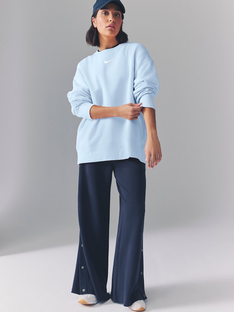 Nike Light Blue Tint Oversized Phoenix Fleece Crew Neck Sweatshirt - Image 1 of 1 Nike Light Blue Tint Oversized Phoenix Fleece Crew Neck Sweatshirt - Image 1 of 1