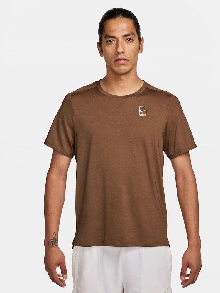 Nike Brown Court Advantage Dri-FIT Tennis Top - Image 1 of 3