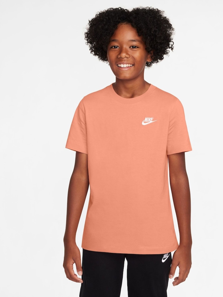 Nike Apricot Orange Club 100% Cotton T-Shirt - Image 1 of 3