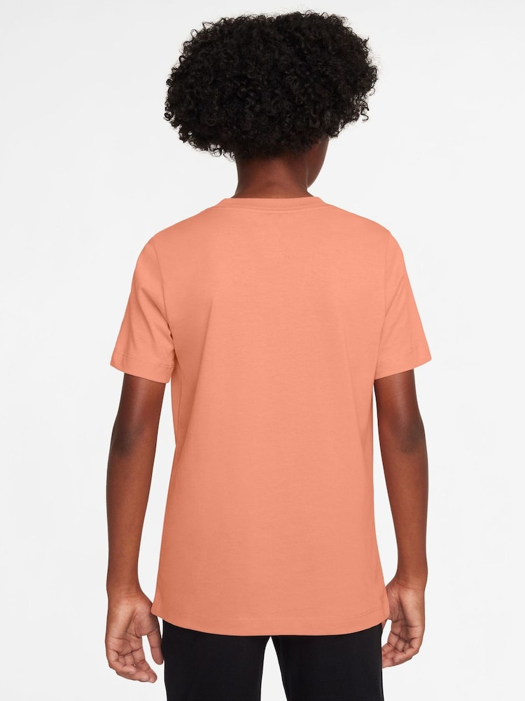 Nike Apricot Orange Club 100% Cotton T-Shirt - Image 2 of 3