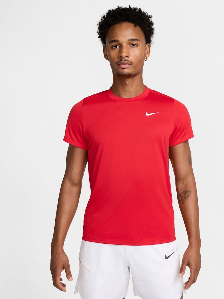 Nike University Red NikeCourt Victory Dri-FIT Tennis Top - Image 1 of 5