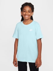 Nike Glacier Blue Club 100% Cotton T-Shirt - Image 1 of 3