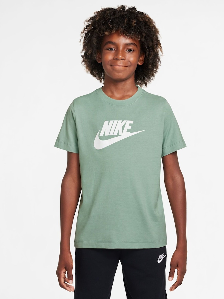 Nike Steam Green HBR Logo 100% Cotton T-Shirt - Image 1 of 3