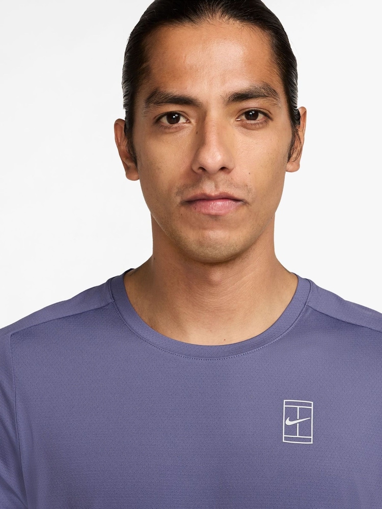 Nike Amethyst Purple Court Advantage Dri-FIT Tennis Top - Image 3 of 3
