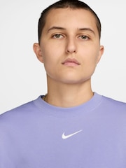 Nike Lilac Ice Oversized Phoenix Fleece Crew Neck Sweatshirt - Image 4 of 4