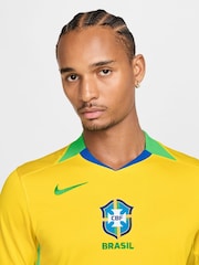Nike Brazil Home Stadium Football Shirt - Imagen 3 de 10