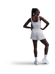 Nike Light Grey Chill Terry Mid Rise 4" French Terry Shorts - Image 7 of 10