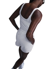 Nike Light Grey Chill Terry Mid Rise 4" French Terry Shorts - Image 9 of 10