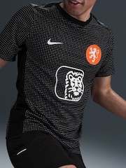 Nike Black Netherlands Academy Pre Match Football Top - Image 5 of 6