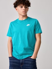Nike Cactus Blue Club 100% Cotton T-Shirt - Image 1 of 1