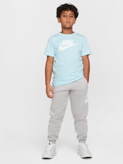 Nike Glacier Blue HBR Logo 100% Cotton T-Shirt - Image 5 of 5