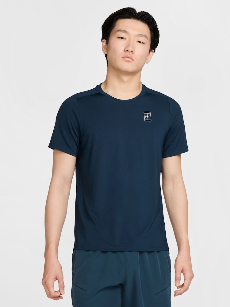 Nike Armory Navy Court Advantage Dri-FIT Tennis Top - Image 1 of 6