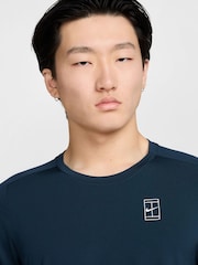 Nike Armory Navy Court Advantage Dri-FIT Tennis Top - Image 3 of 6