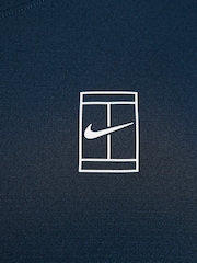 Nike Armory Navy Court Advantage Dri-FIT Tennis Top - Image 4 of 6