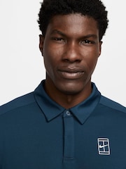Nike Armory Navy Court Advantage Dri-FIT Tennis Polo Shirt - Image 3 of 6