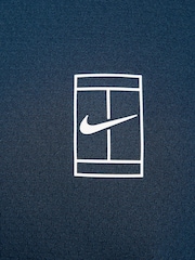Nike Armory Navy Court Advantage Dri-FIT Tennis Polo Shirt - Image 4 of 6