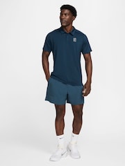 Nike Armory Navy Court Advantage Dri-FIT Tennis Polo Shirt - Image 6 of 6