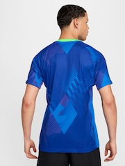 Nike Blue Brazil Away Stadium Football Shirt - Image 2 of 10