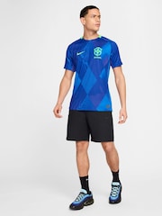 Nike Blue Brazil Away Stadium Football Shirt - Image 7 of 10