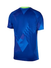 Nike Blue Brazil Away Stadium Football Shirt - Image 9 of 10