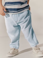 Bleach Denim 100% Cotton Pull On Lightweight Jeans (3mths-7yrs) - Image 1 of 8