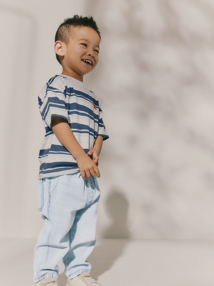 Bleach Denim 100% Cotton Pull On Lightweight Jeans (3mths-7yrs) - Image 2 of 8