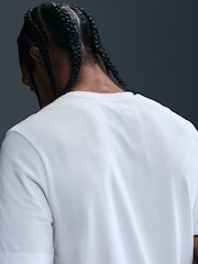 Nike White 100% Cotton PSG Crest Graphic T-Shirt - Image 4 of 5