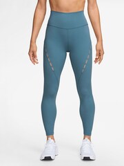 Nike Smokey Blue One High-Waisted 7/8 Leggings - Image 1 of 3