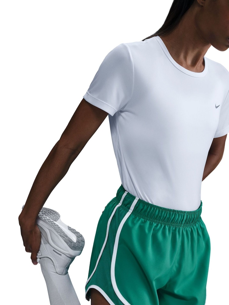 Nike White Tempo Dri-FIT Short Sleeve Running Top - Image 11 of 11 Nike White Tempo Dri-FIT Short Sleeve Running Top - Image 11 of 11