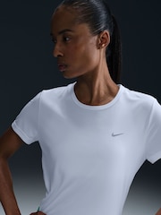 Nike White Tempo Dri-FIT Short Sleeve Running Top - Image 4 of 11