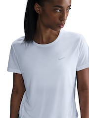Nike White Tempo Dri-FIT Short Sleeve Running Top - Image 8 of 11