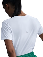 Nike White Tempo Dri-FIT Short Sleeve Running Top - Image 9 of 11