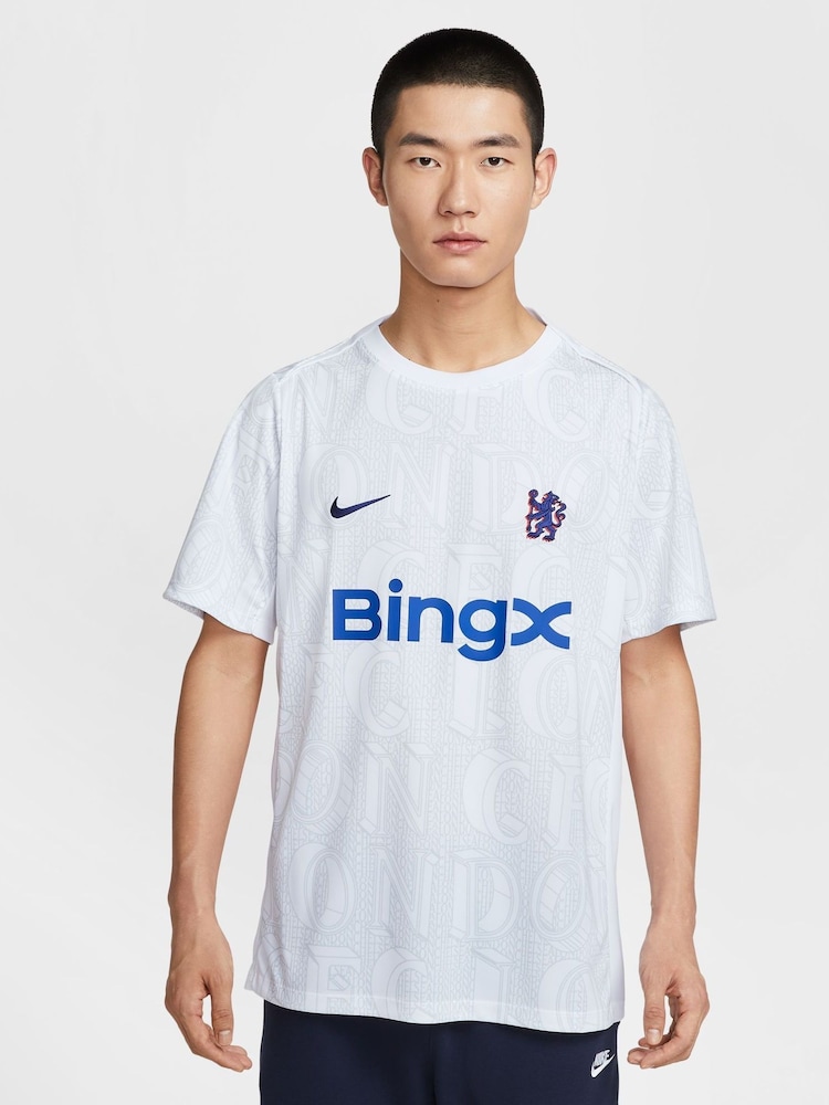 Nike White Chelsea FC Academy Pro Training T-Shirt - Image 1 of 9
