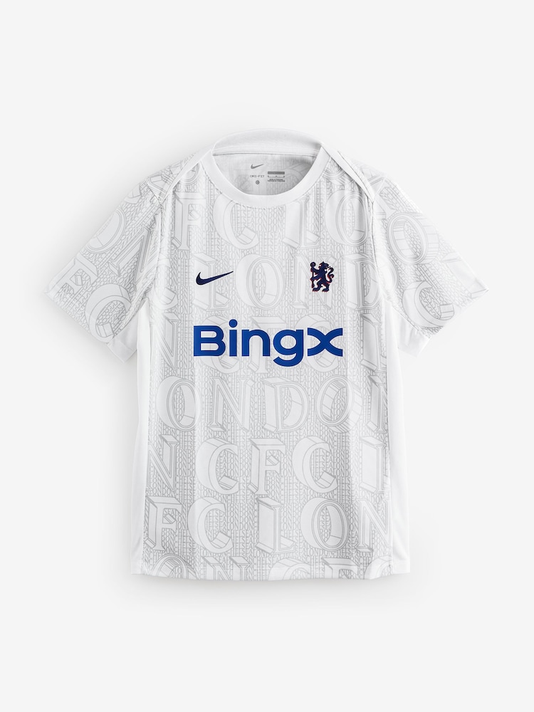 Nike White Chelsea FC Academy Pro Training T-Shirt - Image 9 of 9
