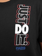 Nike Black PSG Just Do It T-Shirt - Image 5 of 7