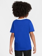 Nike Blue England Crest Graphic Print T-Shirt - Image 2 of 6