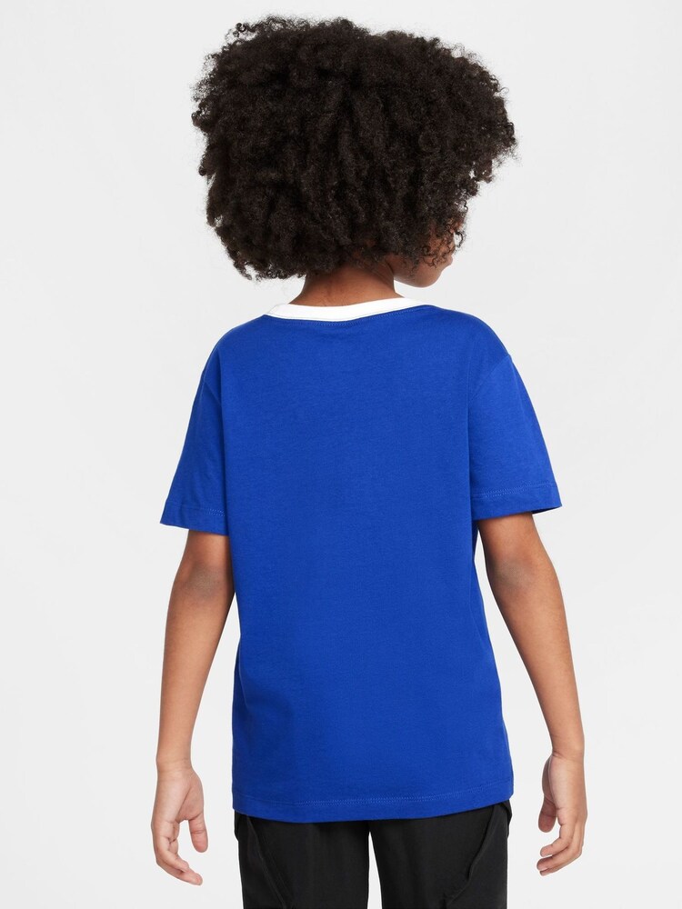 Nike Blue England Crest Graphic Print T-Shirt - Image 2 of 6
