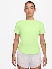 Nike Lime Green Swift Dri-FIT Short Sleeve Running Top - Image 1 of 4