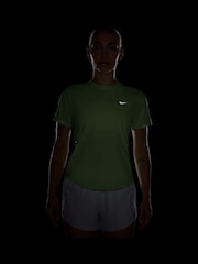 Nike Lime Green Swift Dri-FIT Short Sleeve Running Top - Image 4 of 4