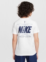 Nike White Tottenham Hotspur FC Graphic Printed 100% Cotton T-Shirt - Image 1 of 6